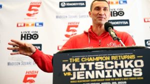 Ist vor dem Duell gegen Bryant Jennings guter Dinge: Schwergewichts-Weltmeister Wladimir Klitschko Foto: dpa