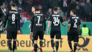Die Enttäuschung nach dem DFB-Pokal-Aus des VfB Stuttgart sitzt tief. Foto: dpa