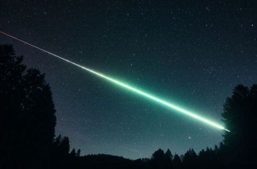 Dieser Meteor war am frühen Donnerstagmorgen über Süddeutschland, Österreich und Norditalien zu sehen. Foto: Hermann K.