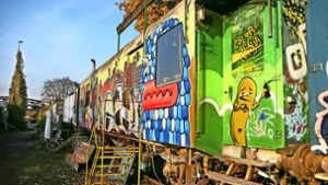 Beim IBA-Festival geht es um temporäre Bauten – wie hier die Eisenbahnwaggons der Künstler am Nordbahnhof im Jahr 2011. Foto: Achim Zweygarth