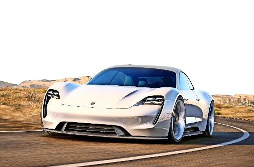 Die Produktion des ersten E-Porsches beginnt 2019. Der  Mission E   soll eine Reichweite von 500 Kilometern haben. Foto: Porsche