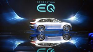 Daimler setzt auf die Elektro-Reihe EQ mit dem SUV EQC und dem Minibus EQV. Foto: dpa/Uli Deck