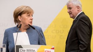 Die Zukunft von Bundeskanzlerin Angela Merkel und Innenminister Horst Seehofer ist ungewiss. Foto: dpa