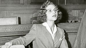 Die jüdische Gestapo-Agentin Stella Goldschlag 1957 als Angeklagte vor Gericht in West-Berlin Foto: ullstein bild