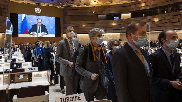 Dutzende Länder verlassen bei Lawrow-Rede in Genf den Saal
