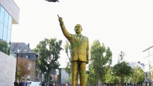 Goldene Erdogan-Statue sorgt für Irritationen