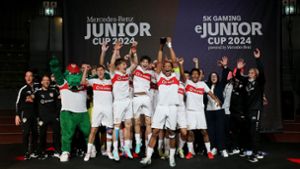 Jubel bei der U19 des VfB Stuttgart Foto: Pressefoto Baumann/Julia Rahn