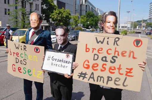 Kritik an der Regierung tragen Klimaaktivisten  auf die Straße. Foto: Fotoagentur Stuttgart/Rosar