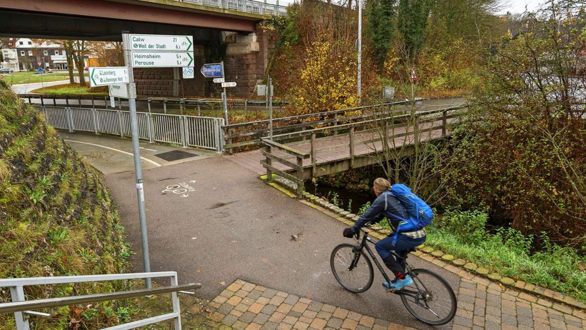 Beispielartikel-Radschnellweg bei Renningen: Route ist noch nicht in trockenen Tüchern