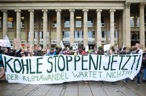 Auch in Stuttgart gehen Schüler für den Klimaschutz auf die Straße. Foto: dpa
