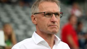 Michael Reschke, Sportvorstand des VfB Stuttgart, äußert sich zur Partie gegen Fortuna Düsseldorf am Freitag. Foto: Pressefoto Rudel