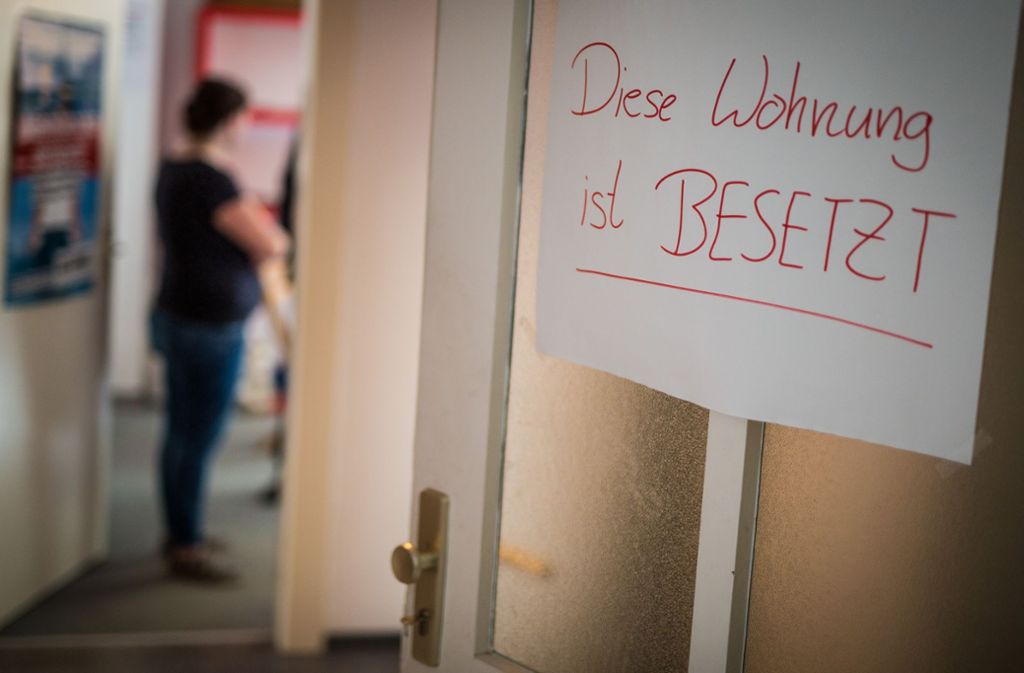 Wohnungen in Stuttgart werden besetzt. Foto: Lichtgut/Christoph Schmidt
