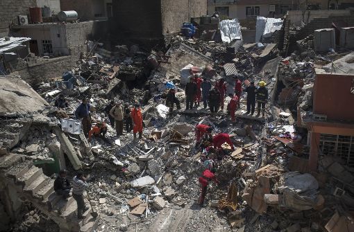 Ein Bild der Zerstörung im irakischen Mossul. Foto: AP