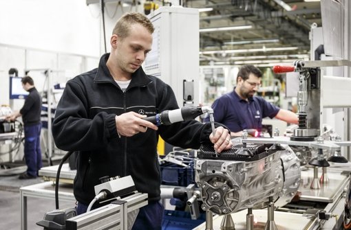 Produktion von Automatikgetrieben im Daimler-Werk in Untertürkheim.  Foto: Daimler