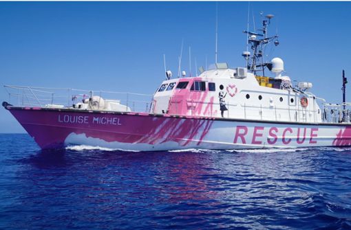 Banksy unterstützt ein Schiff zur Rettung von Flüchtlingen im Mittelmeer. Foto: dpa