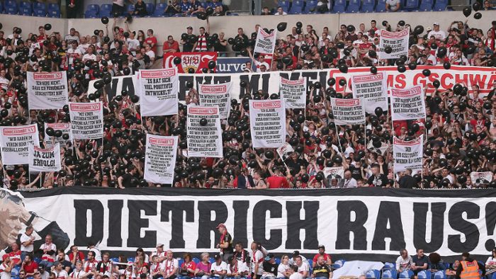 Fan-Proteste gegen VfB-Präsident dauern an