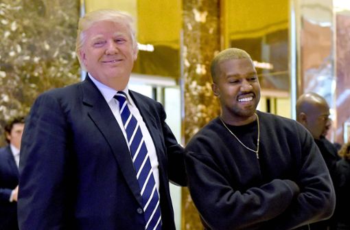 Kanye West zeigte sich zeitweise als großer Fan von US-Präsident Donald Trump Foto: AFP/TIMOTHY A. CLARY