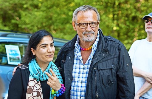 Friedensaktivistin Malalai Joya und Konstantin Wecker Foto: Lichtgut/Ines Rudel