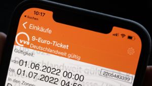 Ab Mittwoch können Passagiere das 9-Euro-Ticket bundesweit nutzen. (Symbolbild) Foto: dpa/Marijan Murat