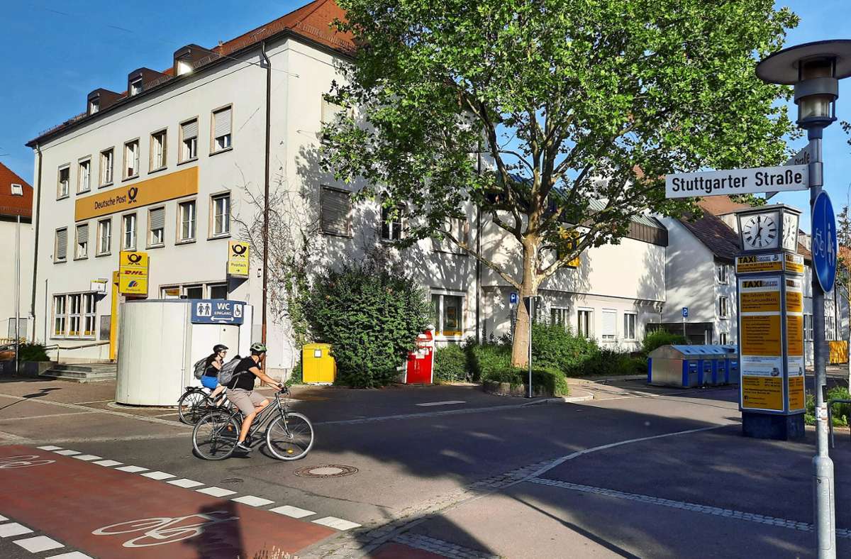 Die Fellbacher Post an der Stuttgarter Straße: Die Kreisbau plant dort eine Wohnbebauung mit Ladengeschäften.