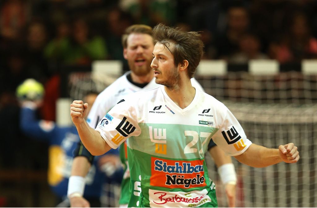 Marco Rentschler will mit den Handballern von Frisch Auf Göppingen auch am Sonntag jubeln und den Titel im EHF-Pokal in der heimischen EWS-Arena verteidigen.