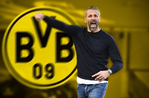 Trainer Marco Rose trifft auf seinen künftigen Club Borussia Dortmund Foto: imago/F/rank Hoermann