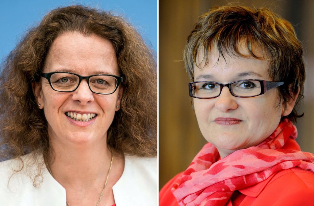 Isabel Schnabel (links) soll im EZB-Direktorium Sabine Lautenschläger ersetzen. Foto: dpa/Kappeler