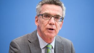 Bundesinnenminister Thomas de Maizière stellte  am Dienstag in Berlin den aktuellen Lagebericht zur Organisierten Kriminalität vor. Foto: dpa