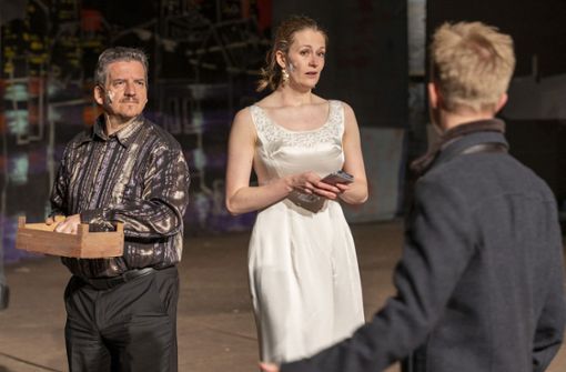 Linda Dambacher als Evita in dem gleichnamigen Musical. Foto: Alexander Koch