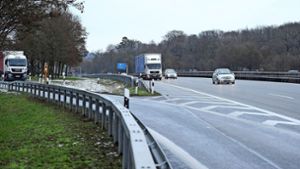 Die A 81  bei Mundelsheim durchschneidet den  Wanderkorridor von Wildtieren. Eine Grünbrücke soll  helfen, dass Wildkatze   und Co. sicher die Straße queren können. Foto: Werner Kuhnle
