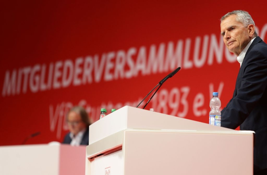 Wolfgang Dietrich ist bei der VfB-Mitgliederversammlung in der Schleyerhalle in Bad Cannstatt zum Präsidenten gewählt worden.