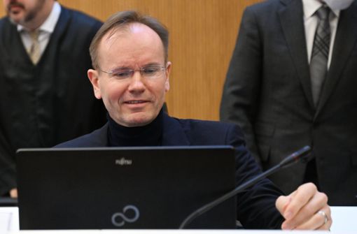 Nicht er, sondern andere hätten gestohlen und betrogen, sagt Markus Braun vor Gericht. Foto: dpa/Angelika Warmuth