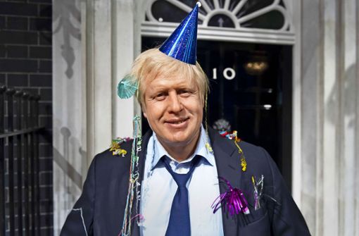 Bei Madame Tussauds in London ist Boris Johnson als Partylöwe verewigt. Foto: dpa/Jonathan Short