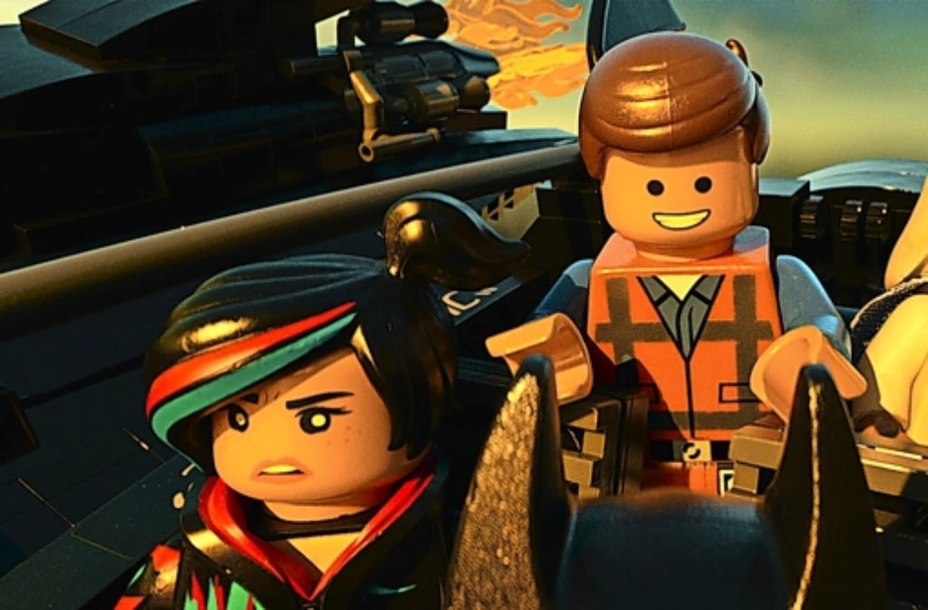 Ausgerechnet ein Kerl ohne Fähigkeiten und Eigenschaften soll die Welt retten: Wyldstyle, Emmet und Vitruvius (v. links) im  „Lego Movie“. Weitere Eindrücke aus dem Film hier unserer Galerie...