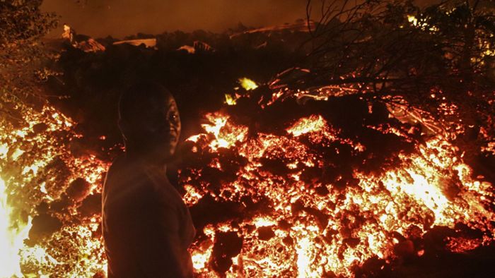 Millionenstadt Goma wird nach Vulkanausbruch evakuiert