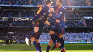Torjubel mit Socke: Lionel Messi Foto: Getty Images Europe