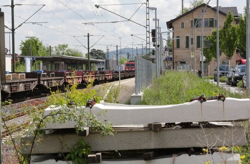 Hat vielleicht doch eine Zukunft: die Güterverladestelle am Bahnhof Fellbach Foto: Patricia Sigerist