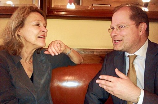 Mit dem Koalitionspartner zufrieden, aber nicht wunschlos: Sylvia Kotting-Uhl (Grüne) und Christian Lange (SPD). Foto: Lepping