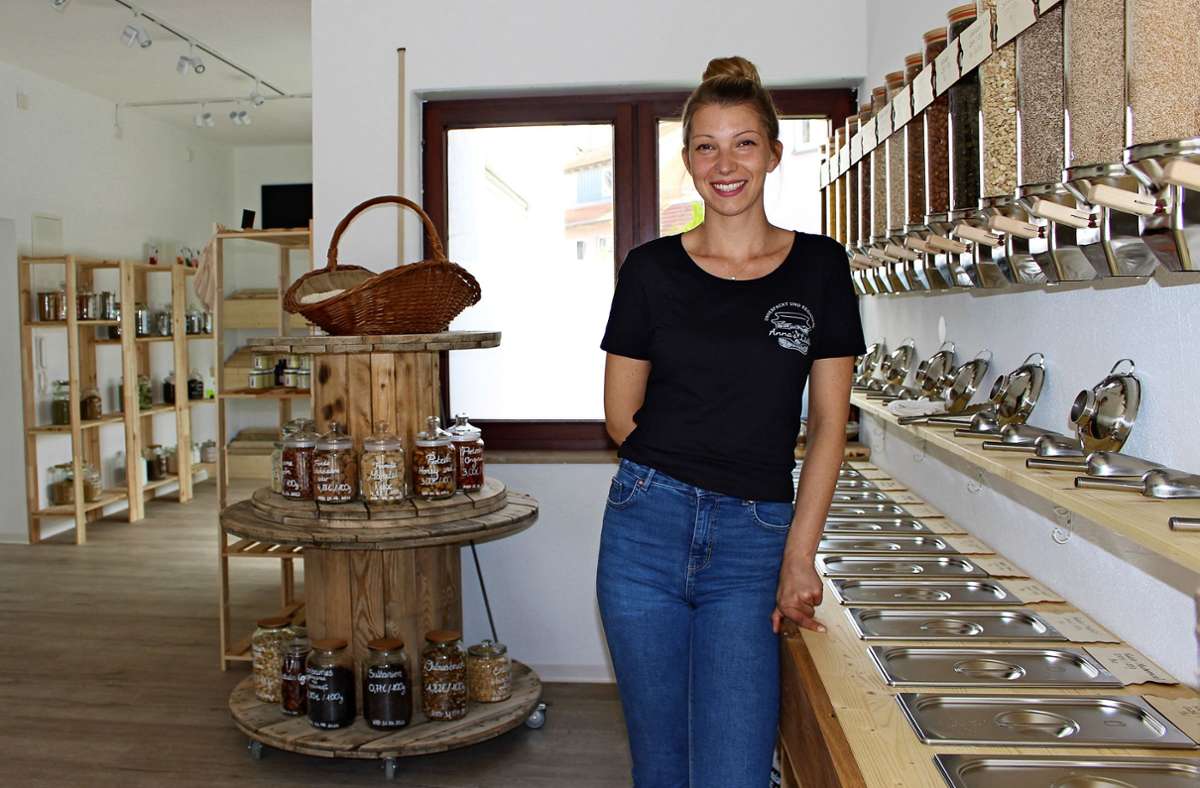Am 11. Juni eröffnet Anna Florek ihren Unverpackt-Laden in Plieningen. Foto: Caroline Holowiecki