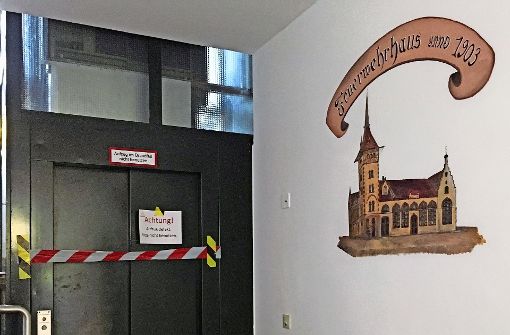 Anfang Mai soll der Aufzug im Alten Feuerwehrhaus wieder funktionieren. Foto:  