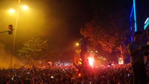 7000 Kroatien-Fans feiern, 15 Festnahmen