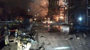 Am Tag danach in Tarragona: Ursache der Explosion in der Chemiefabrik muss noch geklärt werden. Foto: dpa-Bildfunk