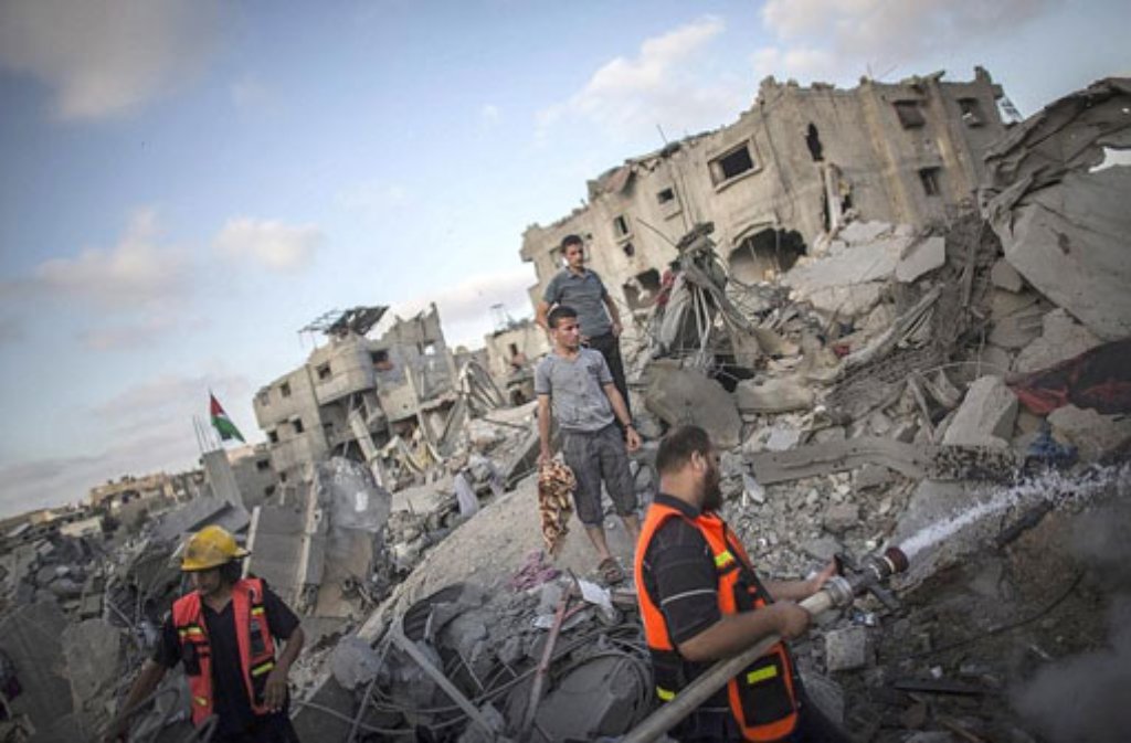 Die Zerstörungen im Gazastreifen sind gewaltig. Foto: dpa