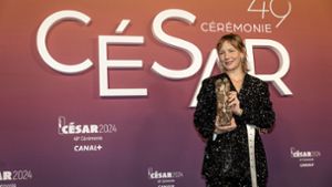Sandra Hüller gilt auch als Favoritin für den Oscar als beste Darstellerin, der am 10. März in Hollywood vergeben wird. Foto: Aurelien Morissard/AP/dpa