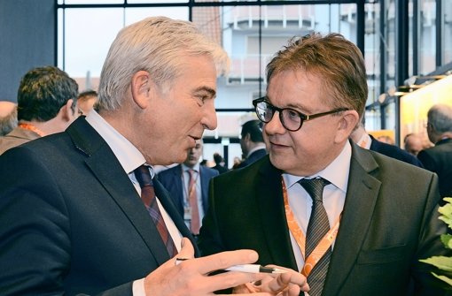 Kontrahenten Thomas Strobl (links) und Guido Wolf: Beide wollen von ihrer Partei  als Spitzenkandidat nominiert werden  für die Foto: dpa