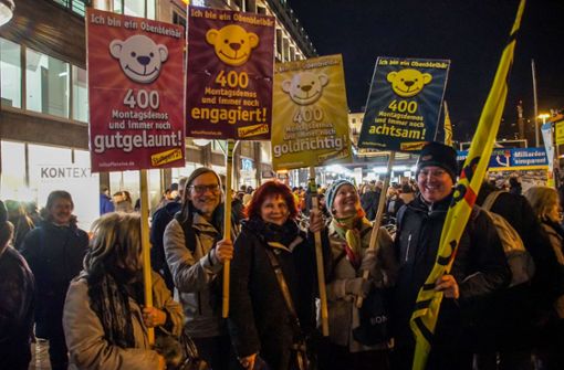 400. Montagsdemonstration gegen Stuttgarter 21 Foto: SDMG
