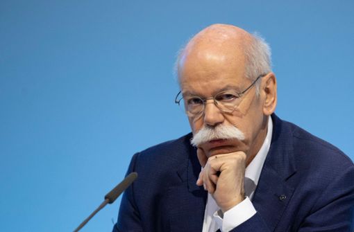 Den Abschied in einem Spitzenjahr hat Daimler-Chef Zetsche verpasst. Foto: AFP
