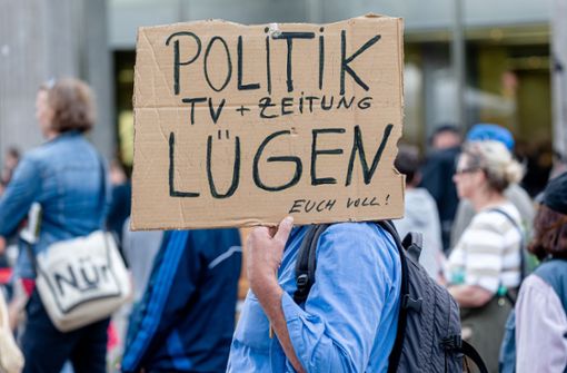 Bei Coronademonstrationen wurden in Deutschland in den vergangenen beiden Jahren auch Journalisten angegriffen Foto: Markus Scholz/dpa/Markus Scholz