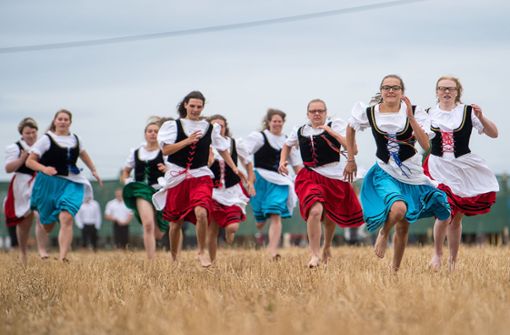 Der Schäferlauf in Markgröningen hat lange Tradition. Foto: AFP