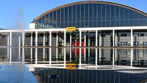 Die Messehalle A1 in Friedrichshafen. Foto: dpa/Felix Kästle
